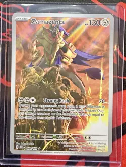 Zamazenta 201/182 IR Destined Rivals Sv10 ILLUSTRATION RARE HOLO Pokemon English - Image 1