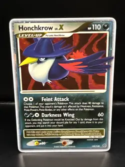 Pokemon TCG Honchkrow LV.X Holo Rare Card Secret Wonders 132/132 - Image 2