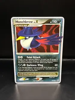 Pokemon TCG Honchkrow LV.X Holo Rare Card Secret Wonders 132/132 - Image 4