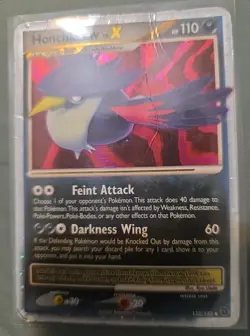 Honchkrow LV.X 132/132 | 2007 Pokemon Secret Wonders Holo | LP Heavily Played - Image 2