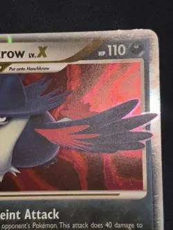 Honchkrow LV.X Holo Ultra Rare Secret Wonders Pokemon TCG 132/132 LP - Image 2