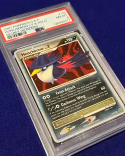 PSA 8 Honchkrow LV.X #132 D & P Secret Wonders 2007 Pokemon - Image 2