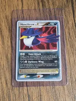 Pokemon Cards: Secret Wonders Rare Holo: Honchkrow Lv. X 132/132 - Image 1