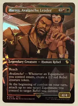Barret, Avalanche Leader Chocobo Track Foil - Commander: Final Fantasy MTG - Image 1
