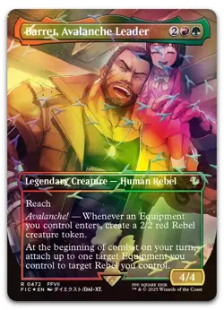 Barret, Avalanche Leader (Borderless) (Chocobo Track Foil) #472 NM Final Fantasy - Image 1