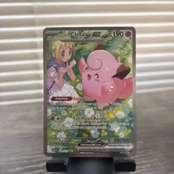 Pokemon TCG Lillie's Clefairy ex 184/159 Journey Together Holo - NM - Image 1