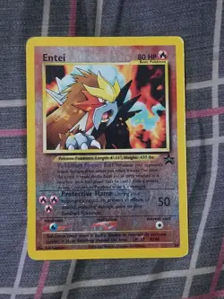 Pokemon TCG Card Entei #34 Promo Movie 2001 Reverse Holo - MP - Image 1