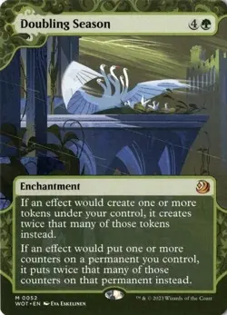 1x MTG Doubling Season - Wilds of Eldraine: Enchanting Tales (WOT) #52 - Magic - Image 1