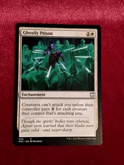 Ghostly Prison #026 U - Kaldheim Commander Near Magic the Gathering MTG - Mint+ - Image 1