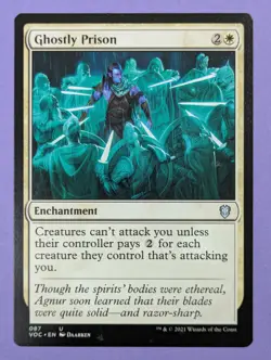MTG Magic: Crimson Vow Commander: Ghostly Prison #087 Uncommon - NM - Image 1
