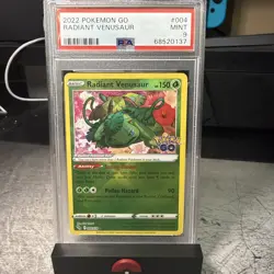 Pokemon TCG Radiant Venusaur Card #004/078 2022 Pokemon Go PSA 9 Mint - Image 1