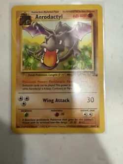 1999 Aerodactyl Unlimited Rare Pokemon Fossil 16/62 - Image 1
