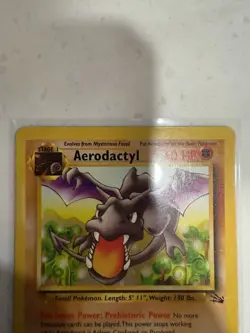1999 Aerodactyl Unlimited Rare Pokemon Fossil 16/62 - Image 2