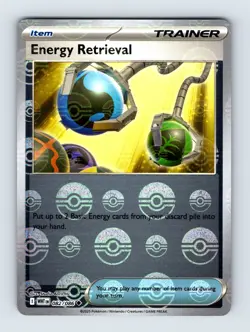 Energy Retrieval - White Flare 082/086 - Poke Ball Holo - NM - Pokemon TCG - Image 1