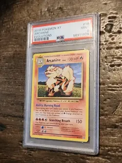 2016 Pokemon XY Evolutions #18 - PSA Mint 9 - ARCANINE - Image 2
