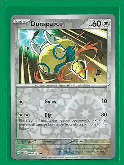 Pokemon TCG SV-Prismatic Evolutions Dunsparce #79/131 Common Reverse Holo - Image 1