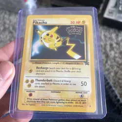 (SW) Pokemon TCG Pikachu #25 Black Star Promo - 1999 - WB The First Movie LP - Image 1