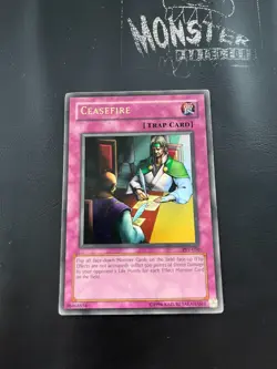 YUGIOH CEASEFIRE ULTRA RARE PSV-030 PLAYED - Image 1