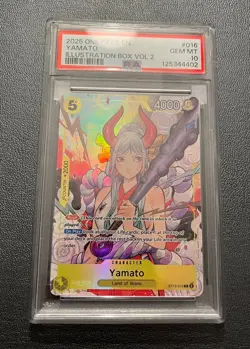 2025 ONE PIECE PROMO #016 YAMATO ILLUSTRATION BOX VOL.2 PSA 10 - Image 2