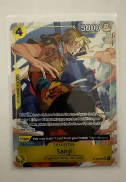 ONE PIECE TCG STARTER ST29-004 SANJI SR ALT ART - ENGLISH - PACK FRESH - Image 1