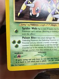 Pokemon TCG Ariados Neo Genesis Card 27/111 Unlimited Uncommon - Image 2