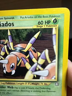 Pokemon TCG Ariados Neo Genesis Card 27/111 Unlimited Uncommon - Image 4