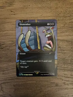 Dismember - 7011 - (Rainbow Foil) - Spongebob x Secret Lair - RARE BONUS CARD - Image 1