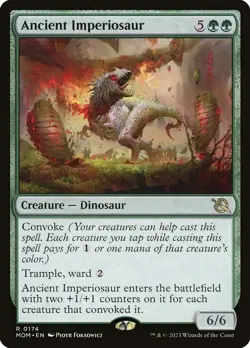 MOM ANCIENT IMPERIOSAUR 1x Rare Magic March of the Machine MTG NM - Image 1