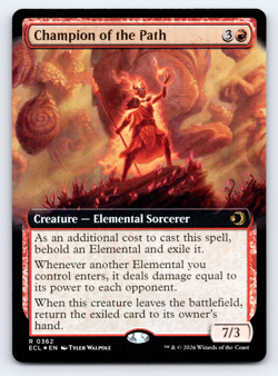 Champion of the Path Extended Art FOIL- Lorwyn Eclipsed MTG - Image 1