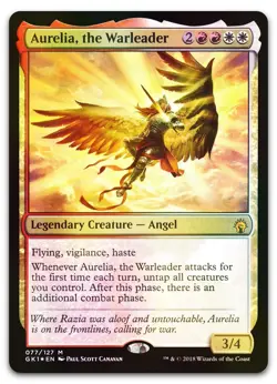 Aurelia, the Warleader #77 (Foil) (NM) Ravnica Guild Kits GR1 Magic MTG - Image 1