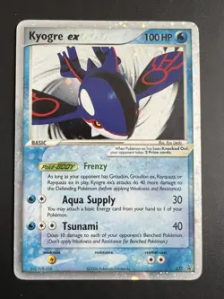 Pokemon TCG Kyogre EX Holo 037 Nintendo Promo Rare - Image 1