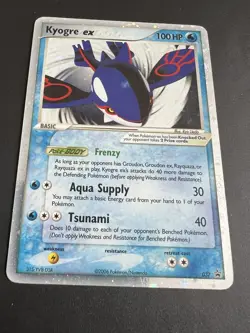Pokemon TCG Kyogre EX Holo 037 Nintendo Promo Rare - Image 2