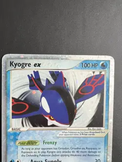 Pokemon TCG Kyogre EX Holo 037 Nintendo Promo Rare - Image 3