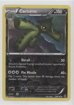 Cacturne Reverse Foil Pokemon XY BREAKthrough #88 - Image 1