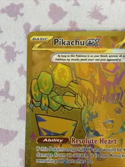 Pokemon TCG English Prismatic Evolutions Pikachu ex Hyper Rare Gold 179/131 - NM - Image 3