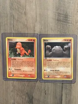 Pokemon TCG Ditto (Charmander) 61/113 + Ditto (Geodude) 62/113 Delta Species - Image 1