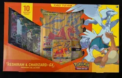 Pokemon Reshiram & Charizard gx Tag Team Premium Collection Box NEW SEALED - Image 1