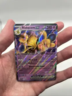 No Star Pattern Error #050 Alakazam ex Black Star Promo 151 Pokemon TCG SV - Image 3