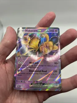 No Star Pattern Error #050 Alakazam ex Black Star Promo 151 Pokemon TCG SV - Image 4