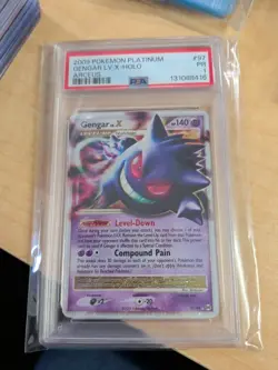 PSA 1 PR 2009 Pokemon Platinum Arceus Gengar Lv.X Holo Foil 97/99 ZQ - Image 1