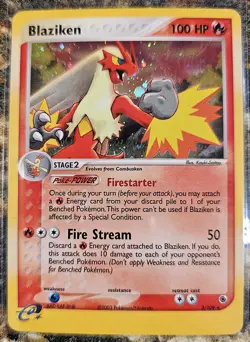Pokemon 2003 Ruby & Sapphire Blaziken Holo 3 LP - Image 1