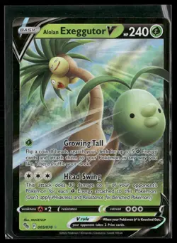 Alolan Exeggutor V Ultra Rare Pokemon GO 005/078 NM - Image 1