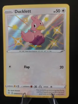 Ducklett SV095/SV122 - Shiny Vault Holo Rare Shining Fates Pokemon TCG - NM/VLP - Image 1