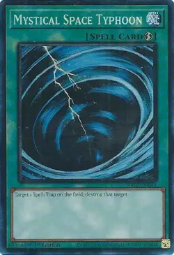 Yu-Gi-Oh! TCG Mystical Space Typhoon RA02-EN048 Prismatic Collector's Rare NM/M - Image 1
