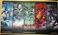 25th Anniversary Playmat Yu-Gi-Oh! Promo ! Blue Eyes White Dragon Dark Magician - Image 1
