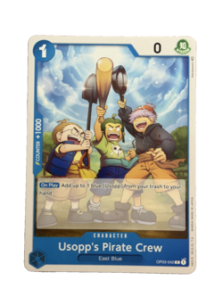 New: One Piece CCG Usopp's Pirate Crew OP03-042 Pillars of Strength Common - Image 1