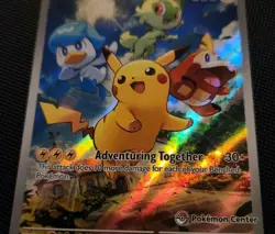 Pikachu 027 SVP Pokemon TCG Pokemon Center Stamped Promo Exclusive - Image 1