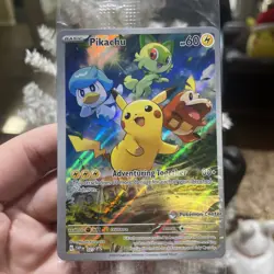 Pikachu 027 SVP TCG Pokemon Center Stamped Paldea Evolved Promo Exclusive - Image 1