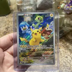Pikachu 027 SVP TCG Pokemon Center Stamped Paldea Evolved Promo Exclusive - Image 3