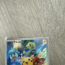 Pikachu 027 SVP Pokemon TCG Pokemon Center Stamped Promo Exclusive - Crimp Error - Image 2